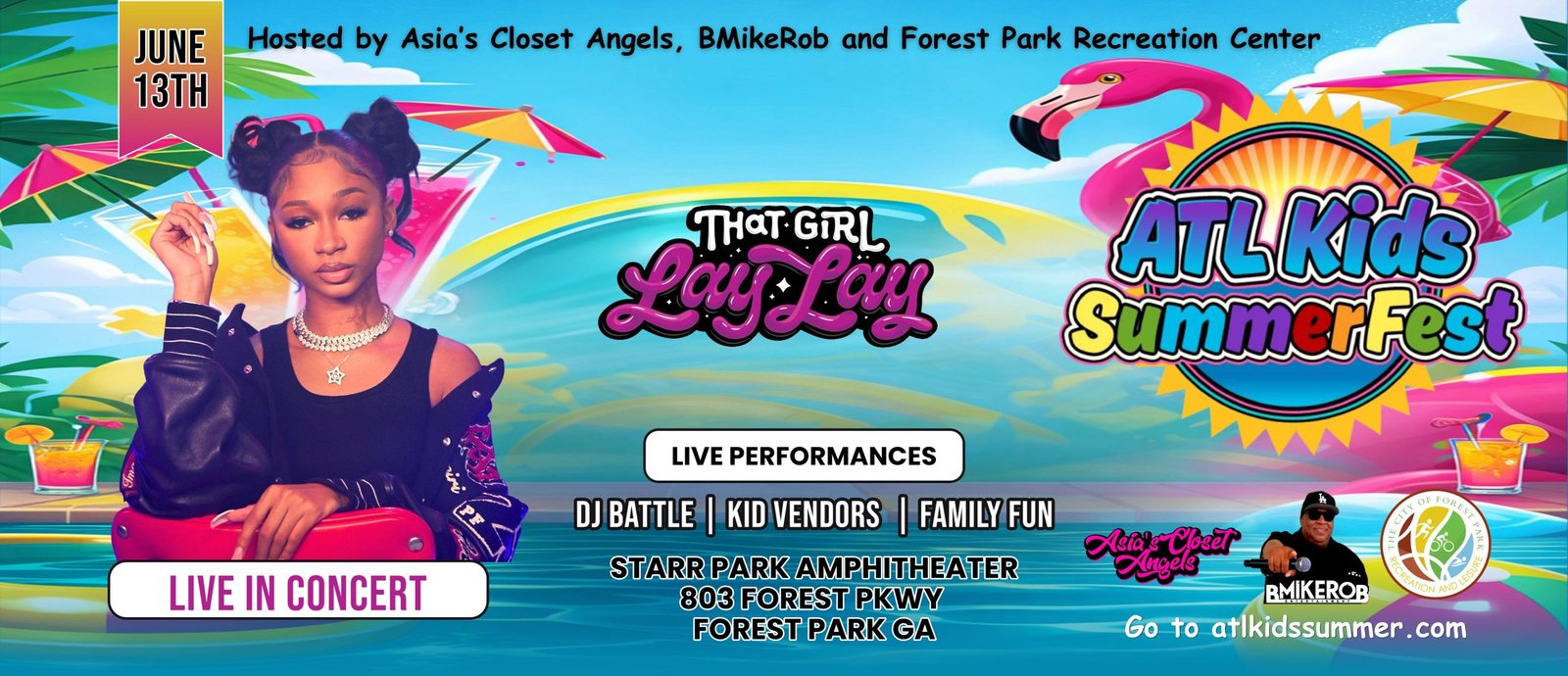 Hosted by Asia’s Closet Angels, BMikeRob and Forest Park Recreation Center